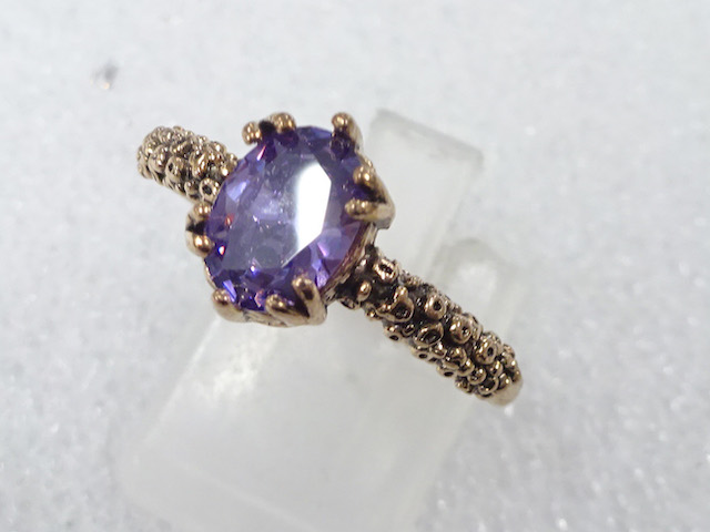 COLORED STONE FASHION RING / JP SIZE 18